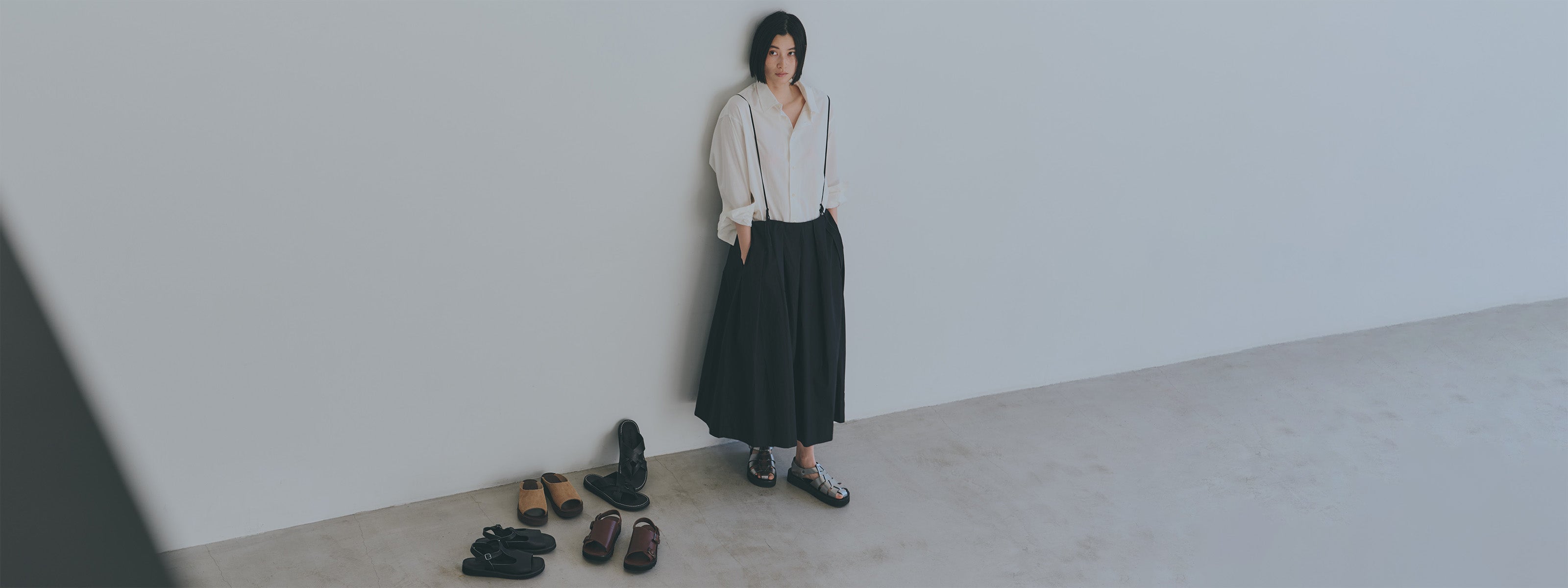 極美品】オーガニックハンドルーム 23㎝ ブラウン系 Organic Handloom
